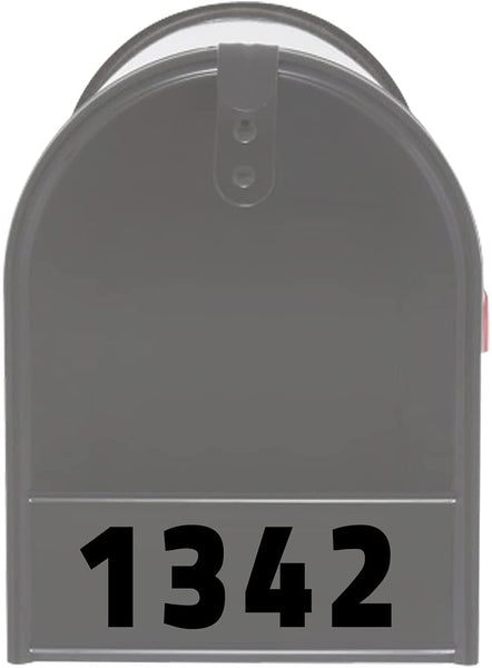 VWAQ Custom Mailbox Front Decal - Address Numbers Mailbox Door Personalized - MFD1