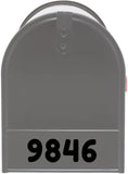 VWAQ Mailbox Front Door Decal Custom - Address Numbers Vinyl Sticker Mailbox Face - MFD3