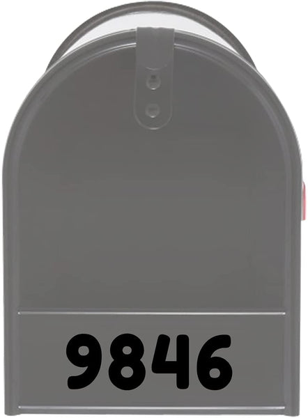 VWAQ Mailbox Front Door Decal Custom - Address Numbers Vinyl Sticker Mailbox Face - MFD3