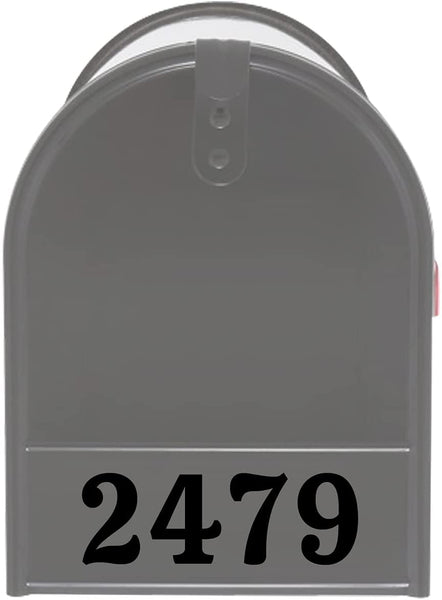VWAQ Personalized Mailbox Door Decal - Address Numbers Vinyl Sticker Mailbox Front Custom - MFD2