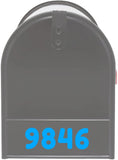 Mailbox Decals - Custom Address Numbers Vinyl Sticker Mailbox Face VWAQ - MFD3
