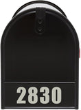 Custom Mailbox Decals - Personalized Address Numbers Vinyl Sticker Mailbox Face VWAQ - MFD4