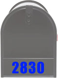 Custom Mailbox Decals - Personalized Address Numbers Vinyl Sticker Mailbox Face VWAQ - MFD4