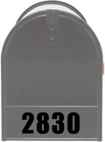 VWAQ Custom Mailbox Front Door Decal - Personalized Address Numbers Vinyl Sticker Mailbox Face - MFD4 