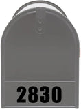 VWAQ Custom Mailbox Front Door Decal - Personalized Address Numbers Vinyl Sticker Mailbox Face - MFD4