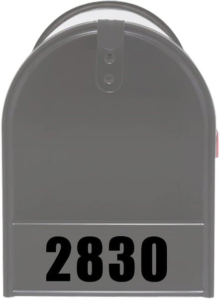 VWAQ Custom Mailbox Front Door Decal - Personalized Address Numbers Vinyl Sticker Mailbox Face - MFD4