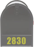 Custom Mailbox Decals - Personalized Address Numbers Vinyl Sticker Mailbox Face VWAQ - MFD4