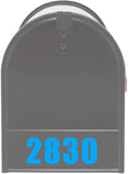 Custom Mailbox Decals - Personalized Address Numbers Vinyl Sticker Mailbox Face VWAQ - MFD4