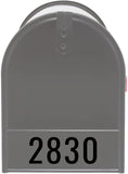 VWAQ Personalized Address Mailbox Front Decal - Custom Numbers Vinyl Sticker Mailbox Face - MFD5