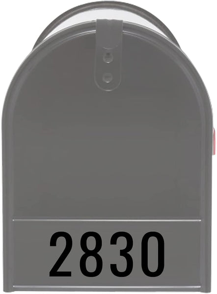 VWAQ Personalized Address Mailbox Front Decal - Custom Numbers Vinyl Sticker Mailbox Face - MFD5