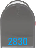 Personalized Address Mailbox Decals Custom Numbers Vinyl Sticker Mailbox Face VWAQ - MFD5