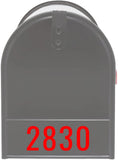 Personalized Address Mailbox Decals Custom Numbers Vinyl Sticker Mailbox Face VWAQ - MFD5
