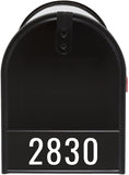Personalized Address Mailbox Decals Custom Numbers Vinyl Sticker Mailbox Face VWAQ - MFD5