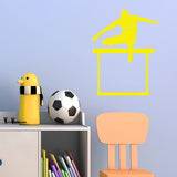 Custom Vinyl Decals Mens Hurdle Wall Decor VWAQ - CS84