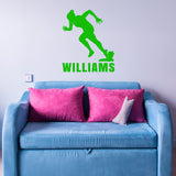 Custom Vinyl Decals Womens Track Runner Wall Decor VWAQ - CS82