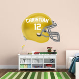 Customized Name Football Helmet Peel and Stick Decals VWAQ- HOL53