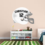 Customized Name Football Helmet Peel and Stick Decals VWAQ- HOL53