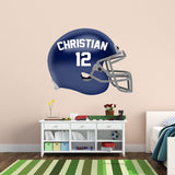 Customized Name Football Helmet Peel and Stick Decals VWAQ- HOL53