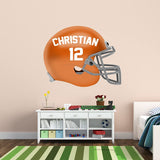 Customized Name Football Helmet Peel and Stick Decals VWAQ- HOL53