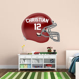 Customized Name Football Helmet Peel and Stick Decals VWAQ- HOL53