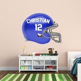 Customized Name Football Helmet Peel and Stick Decals VWAQ- HOL53
