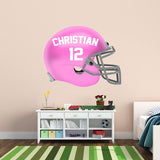 Customized Name Football Helmet Peel and Stick Decals VWAQ- HOL53