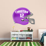 Customized Name Football Helmet Peel and Stick Decals VWAQ- HOL53