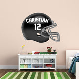 Customized Name Football Helmet Peel and Stick Decals VWAQ- HOL53