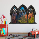 Landscape Peel and Stick Decals - Landscape Peel and Stick 3D Wall Mural - Zion National Park Vinyl Wall Art Decal Sticker VWAQ - NWC6