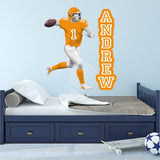 Custom Wall Decals -Quarterback Right Handed Player VWAQ - HOL54R