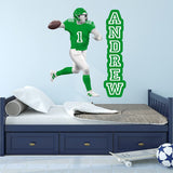 Custom Wall Decals -Quarterback Right Handed Player VWAQ - HOL54R