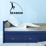 Custom Vinyl Decals Track and Field Sports Decor VWAQ - CS86