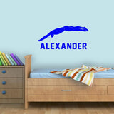 Swimmer Custom Vinyl Decals Sport Room Decor VWAQ - CS87