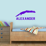 Swimmer Custom Vinyl Decals Sport Room Decor VWAQ - CS87