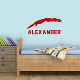 Swimmer Custom Vinyl Decals Sport Room Decor VWAQ - CS87