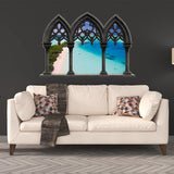 sandy beach wall decal