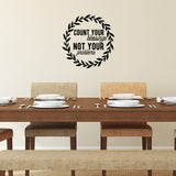 Count Your Blessings Not Your Vinyl Wall Decals Home Decor VWAQ