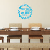 Count Your Blessings Not Your Vinyl Wall Decals Home Decor VWAQ