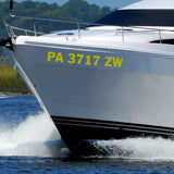 Personalized Decals Boat Registration Numbers and Letters Set of 2 VWAQ - CVD6