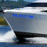 Personalized Decals Boat Registration Numbers and Letters Set of 2 VWAQ - CVD6
