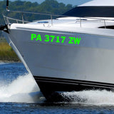 Personalized Decals Boat Registration Numbers and Letters Set of 2 VWAQ - CVD6