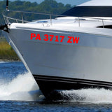 Personalized Decals Boat Registration Numbers and Letters Set of 2 VWAQ - CVD6