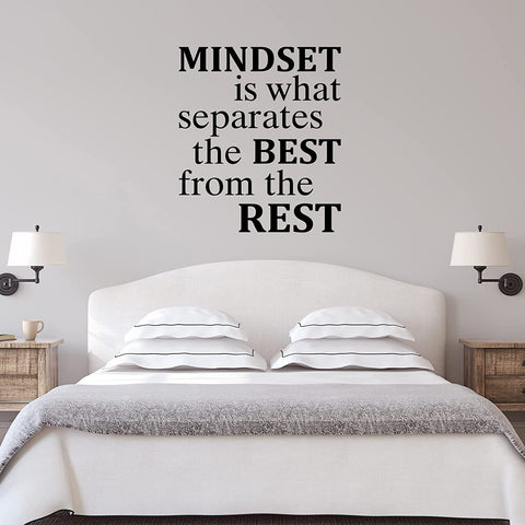 VWAQ Mindset is What Separates The Best from The Rest - Motivational Quotes Wall Decal