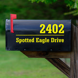 Mailbox Numbers Street Address Personalized Pair of Vinyl Decal Custom Stickers VWAQ - CMB30