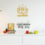 Jesus is Essential, Christian Vinyl Wall Art Decal Quote Home Decor VWAQ