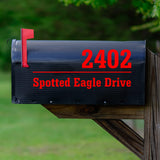 Mailbox Numbers Street Address Personalized Pair of Vinyl Decal Custom Stickers VWAQ - CMB30