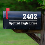 Mailbox Numbers Street Address Personalized Pair of Vinyl Decal Custom Stickers VWAQ - CMB30