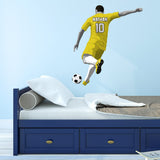 Custom Soccer Player Boy Wall Decal - Personalized Name Sports Sticker Decor VWAQ - HOL57