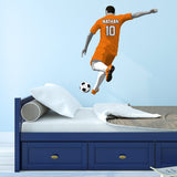 Custom Soccer Player Boy Wall Decal - Personalized Name Sports Sticker Decor VWAQ - HOL57