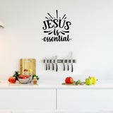 VWAQ Jesus is Essential, Christian Vinyl Wall Art Decal Quote Home Decor